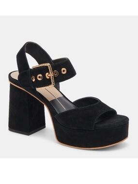 Dolce Vita Bobby Leather suede Sandal black onyx